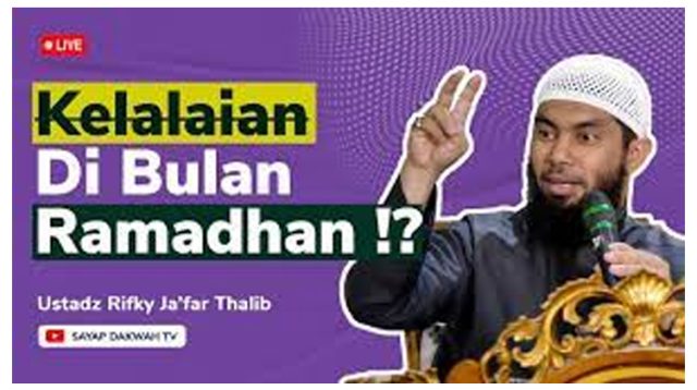 Kegiatan sia-sia saat Ramadhan by Ustad Rifky Jafar Thalib