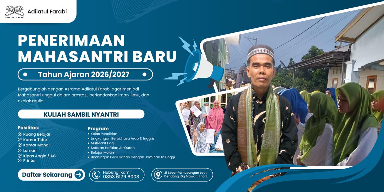 Hunian Mahasantri Strategis di Medan: Asrama Adilatul Farabi Resmi Buka Gelombang Pendaftaran